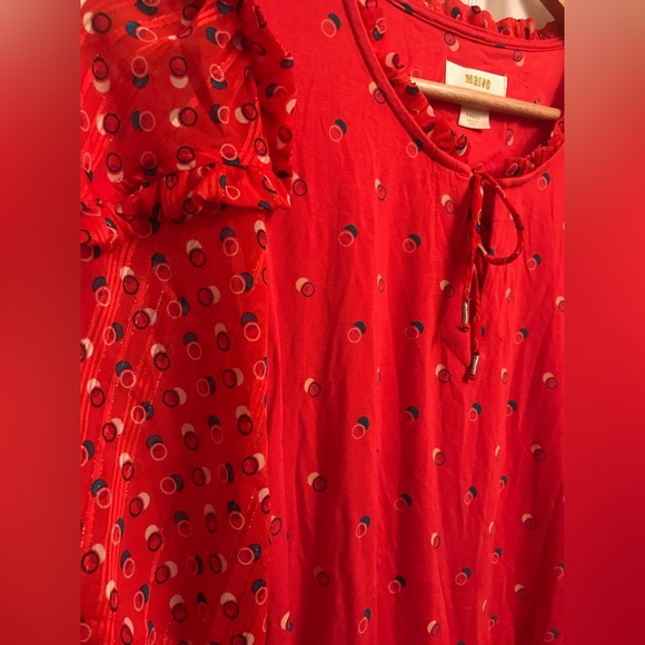 Anthropologie Maeve Jacquin Polka Dot Blouse Size: Small - Picture 4 of 4